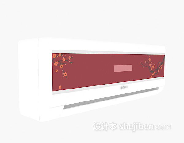 粉色空调3d模型下载