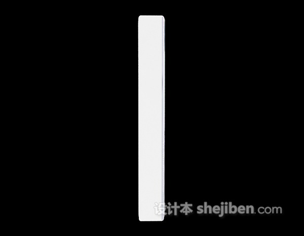 白色空调3d模型下载