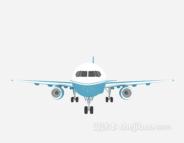 民用航空飞机3d模型下载
