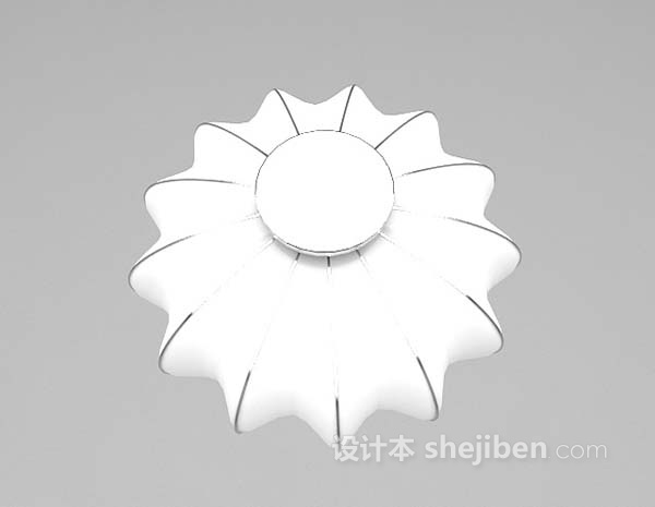 南瓜型吊灯3d模型下载