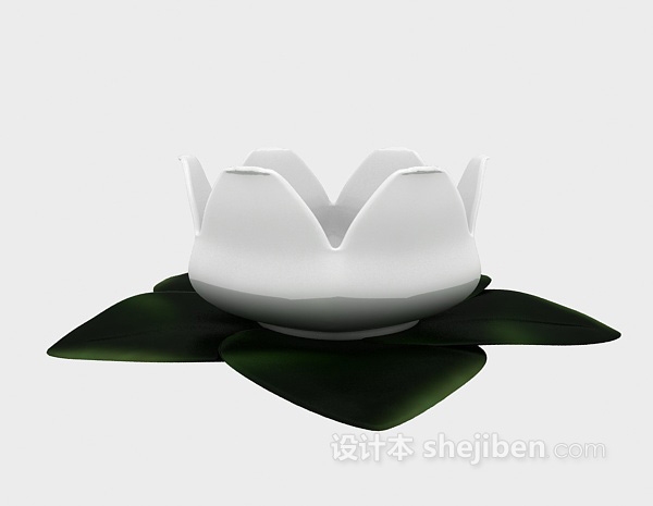 莲花摆件3d模型下载