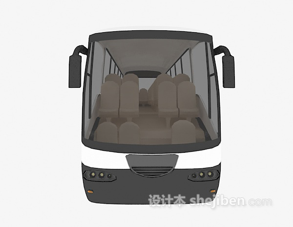 大巴汽车3d模型下载
