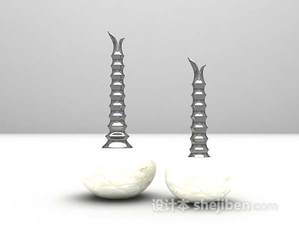 家具摆设品3d模型下载