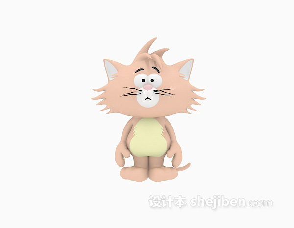 小猫玩具3d模型下载