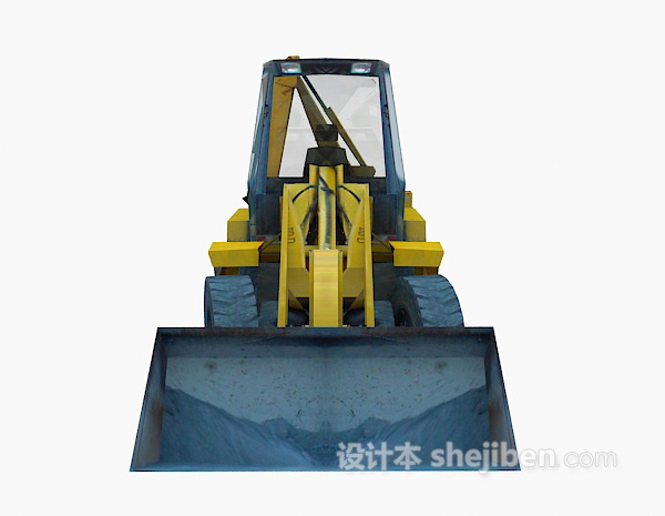 挖掘机3d模型下载