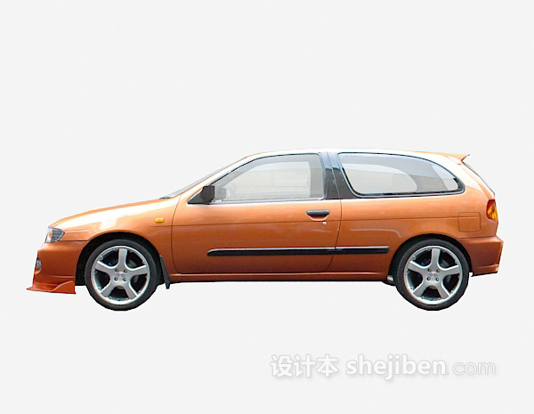 黄色车免费3d模型下载