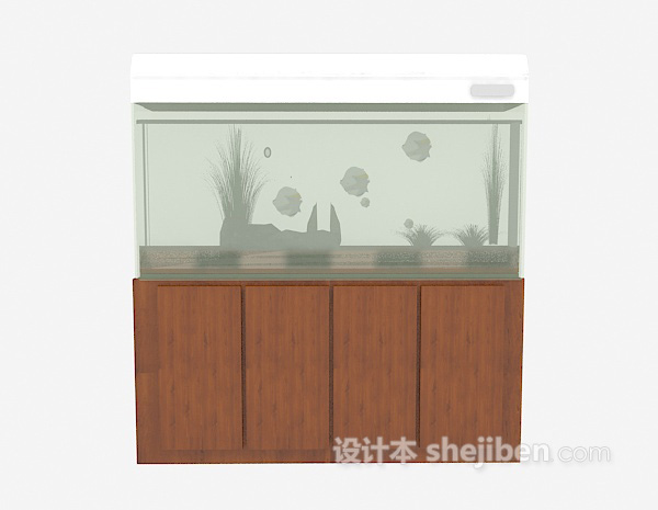 鱼缸3d模型下载