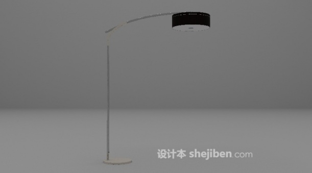 简约落地灯免费3d模型下载