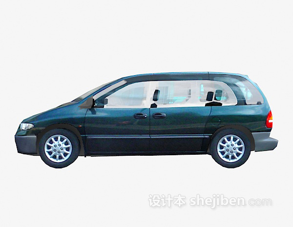 绿色车免费3d模型下载