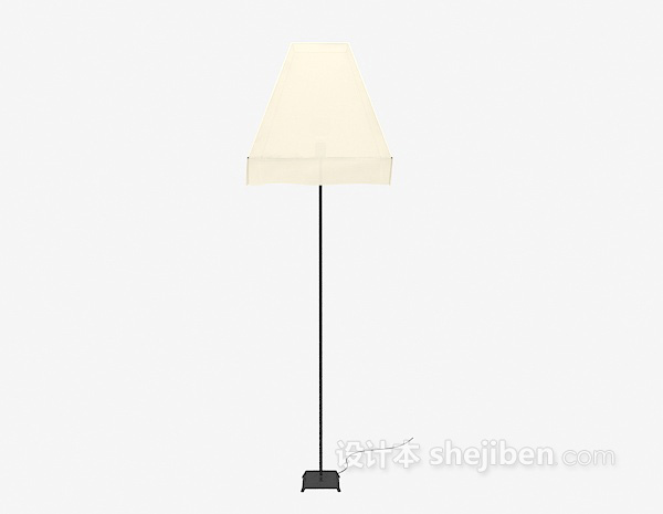 方形落地灯3d模型下载