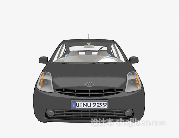 黑色小车汽车3d模型下载