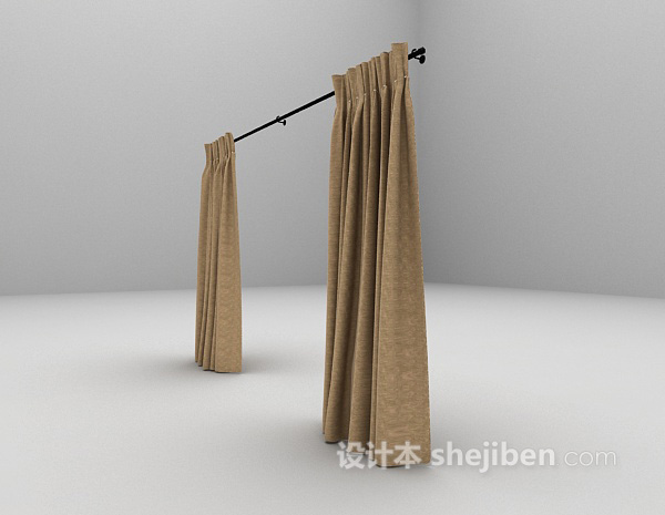 免费窗帘3d模型下载