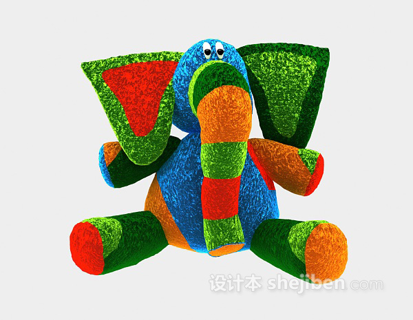 毛绒玩具3d模型下载