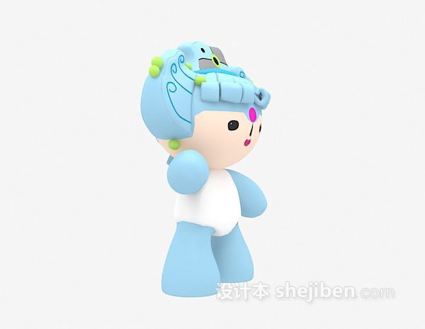 奥运福娃贝贝3d模型下载