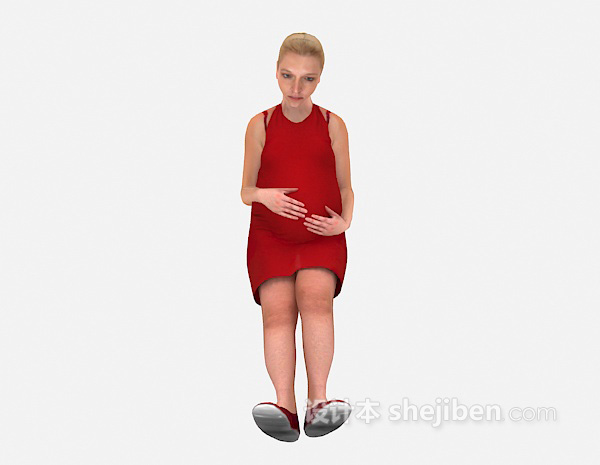 孕妇3d模型下载