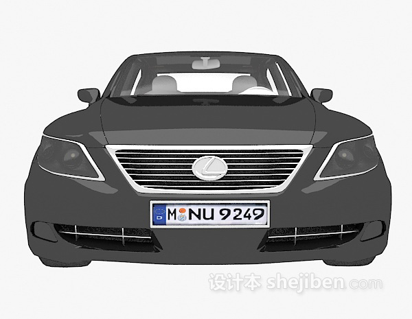 黑色的汽车免费3d模型下载