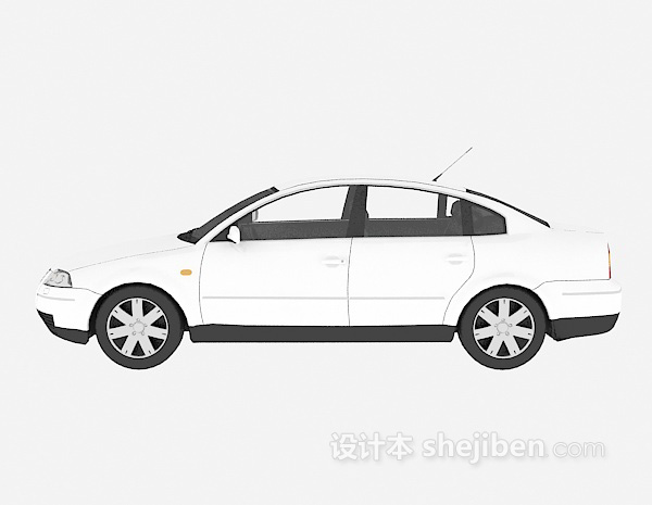 白色车辆免费3d模型下载