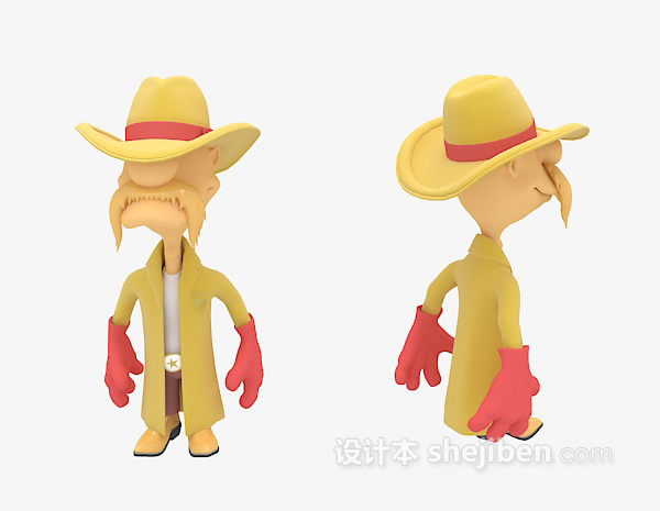 儿童玩具人物3d模型下载