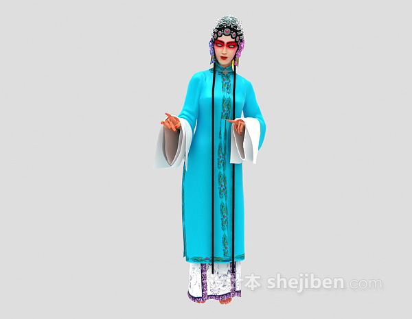 京剧人物3d模型下载