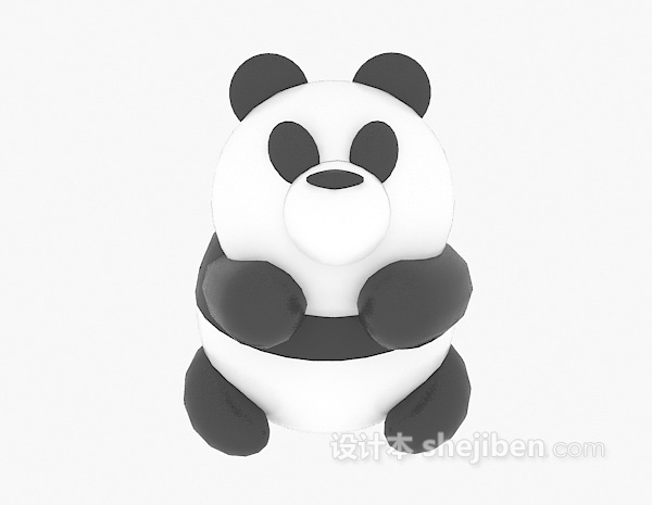 熊猫儿童玩具 3d模型下载