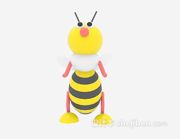 儿童玩具蜜蜂3d模型下载