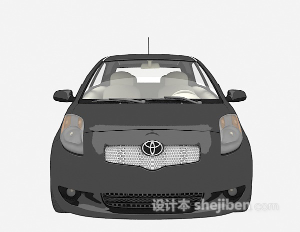 黑色小车汽车免费3d模型下载