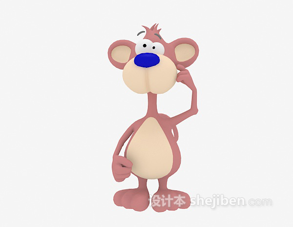 猴子玩具3d模型下载