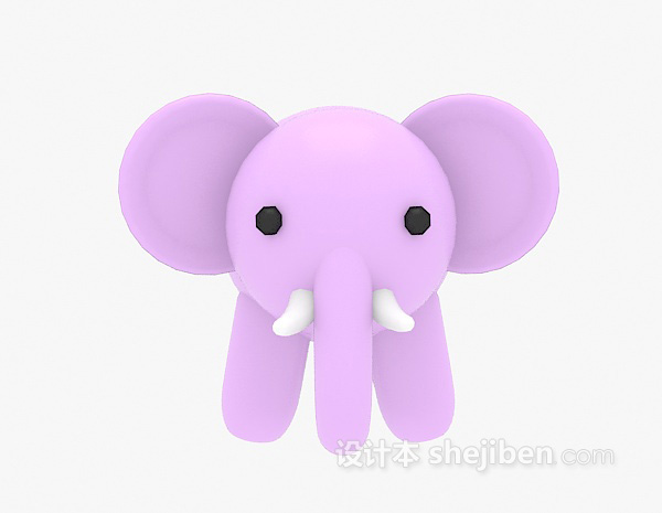 儿童玩具小象3d模型下载