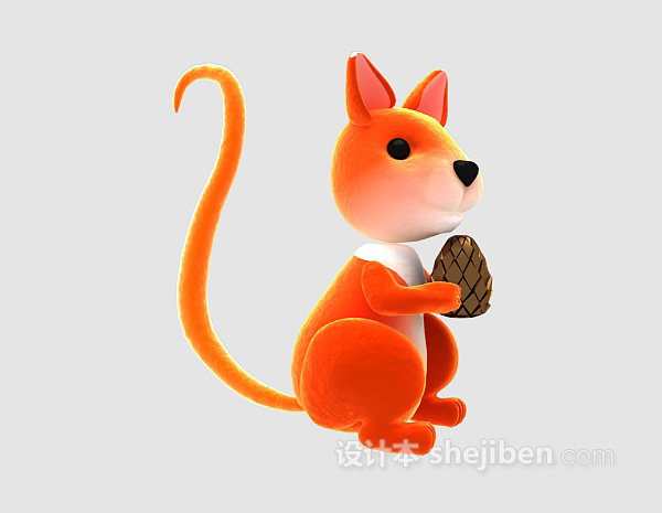 小松鼠玩具3d模型下载