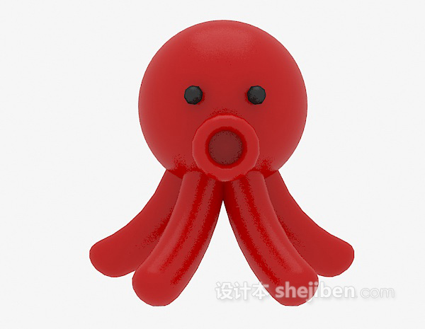 儿童玩具乌贼3d模型下载