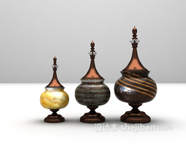 组合摆设品 3d模型下载