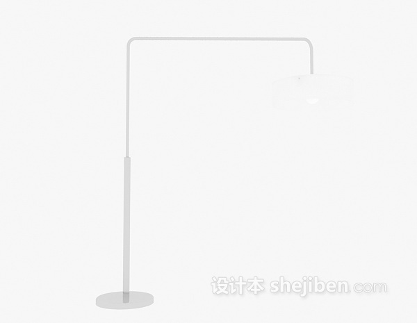简约落地灯3d模型下载