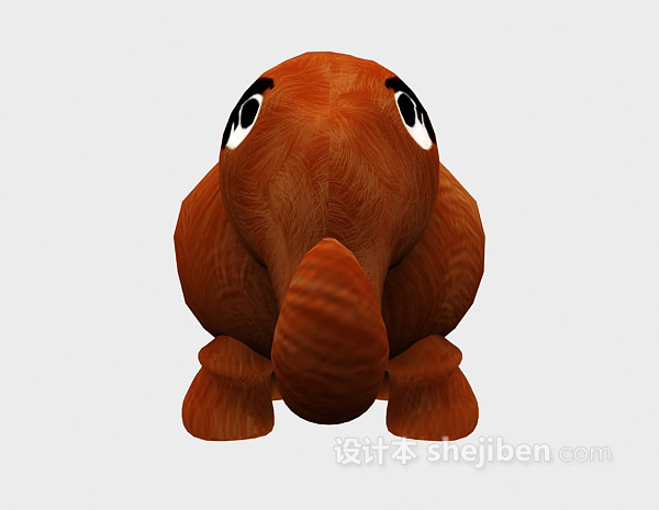 棕色的儿童玩具 3d模型下载