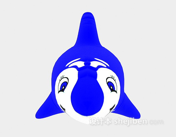 儿童玩具海豚3d模型下载