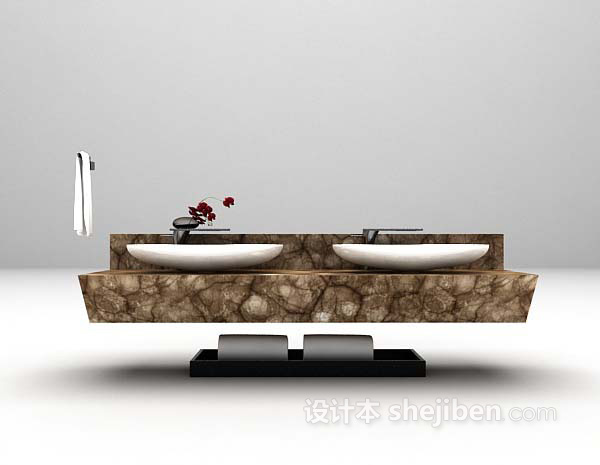 洗面盆3d模型下载