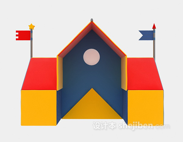 小房子儿童玩具3d模型下载