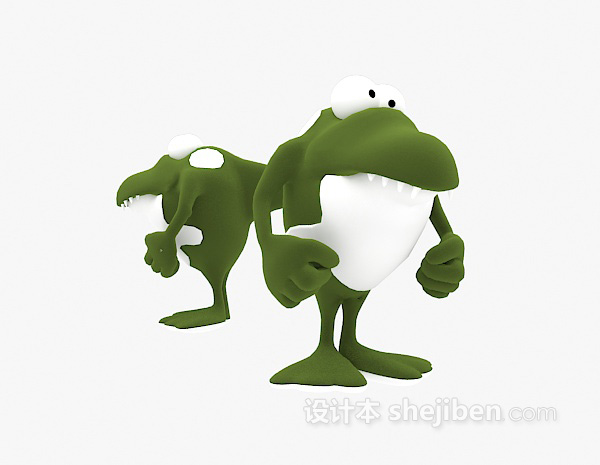可爱儿童动物玩具3d模型下载