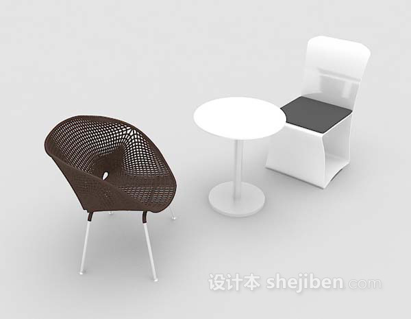 家居椅组合推荐3d模型下载