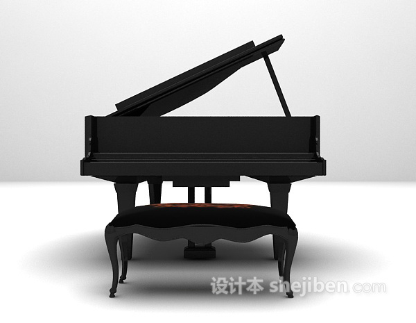 钢琴MAX3d模型下载