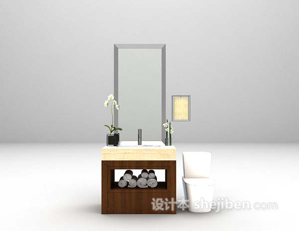 洗手池3d模型下载