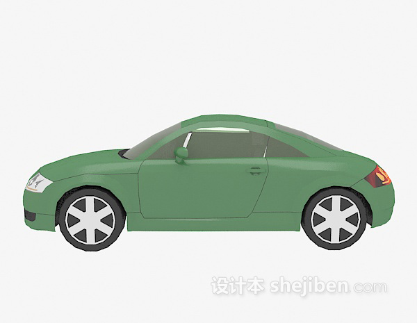 绿色的车辆3d模型下载