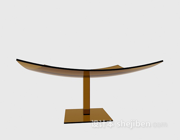 茶色玻璃摆件3d模型下载