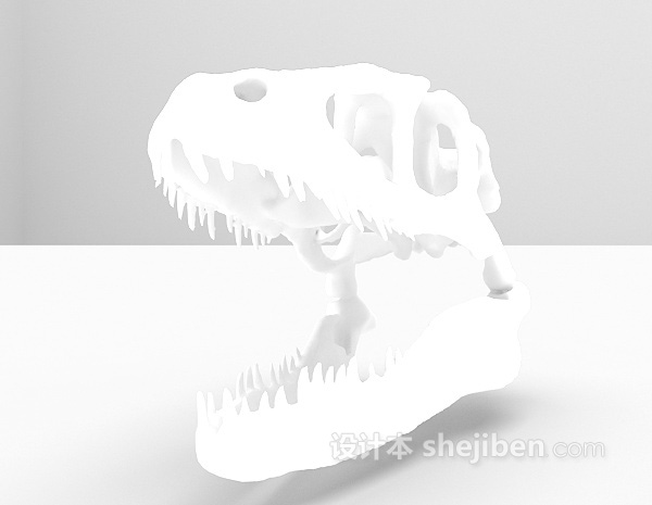 恐龙头3d模型下载