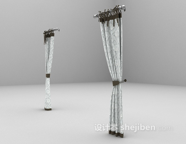 窗帘max窗帘3d模型下载