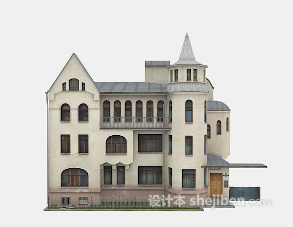 古老别墅3d模型下载