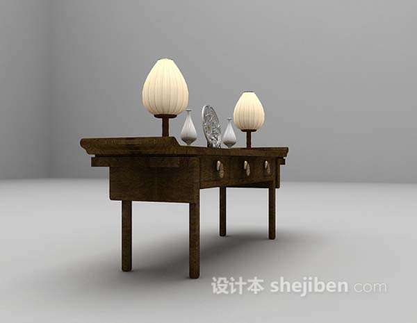 玄关边几推荐3d模型下载