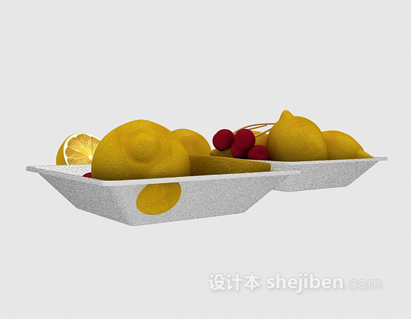 柠檬水果3d模型下载