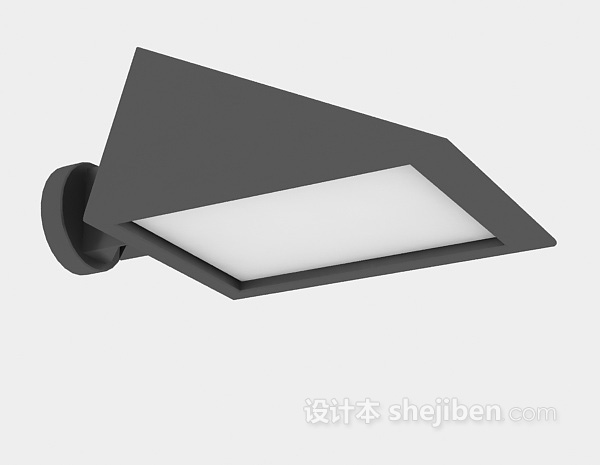 黑色射灯3d模型下载