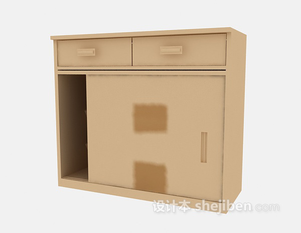 鞋柜3d模型下载