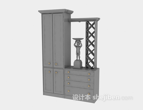 衣柜3d模型下载